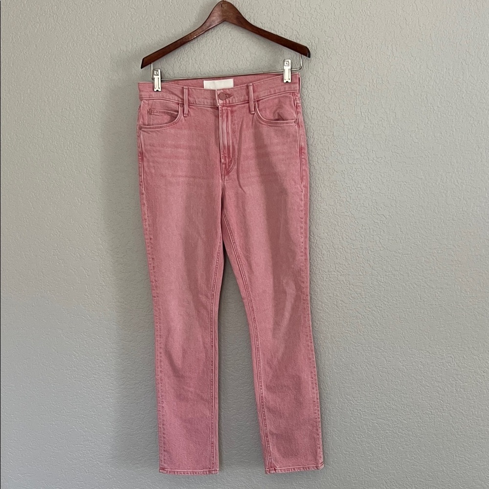 MOTHER Superior The Mid Rise Dazzler Ankle In Twice as Nice Pink. Size 27 - Picture 3 of 13